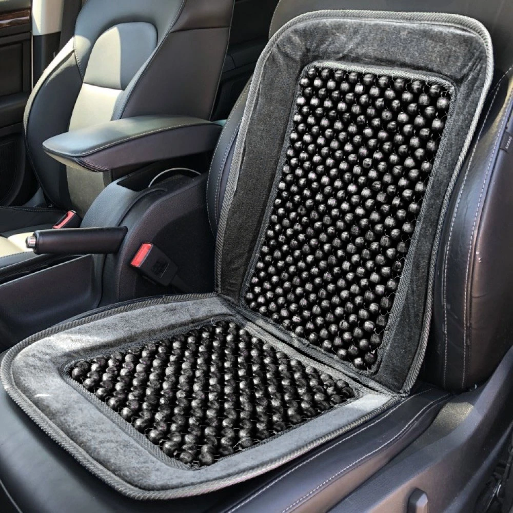 Ülésvédő golyós plüsskeretes fekete AM0498