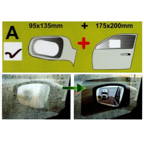 Víztaszító- és párásodásgátló fólia tükörre és ablakra 4db-os Maxeed 8143A