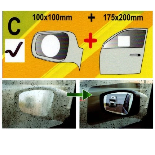 Víztaszító- és párásodásgátló fólia tükörre és ablakra 4db-os Maxeed 8143C