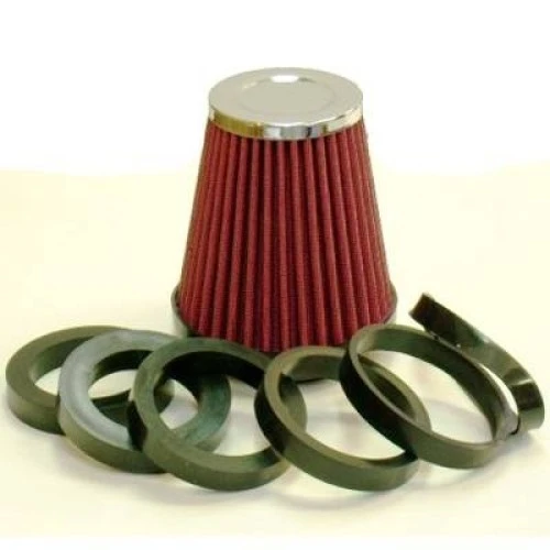 Levegőszűrő sport MT2512R piros + 6db szűkítő adapterrel