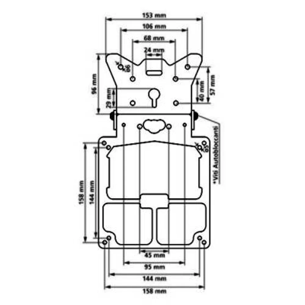 Rendszámtartó motorkerékpárra, felhajtható Lampa90142