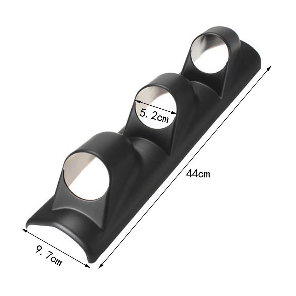 Műszertartó ház 52mm-es műszerhez 3-as fekete MGA3/CK L