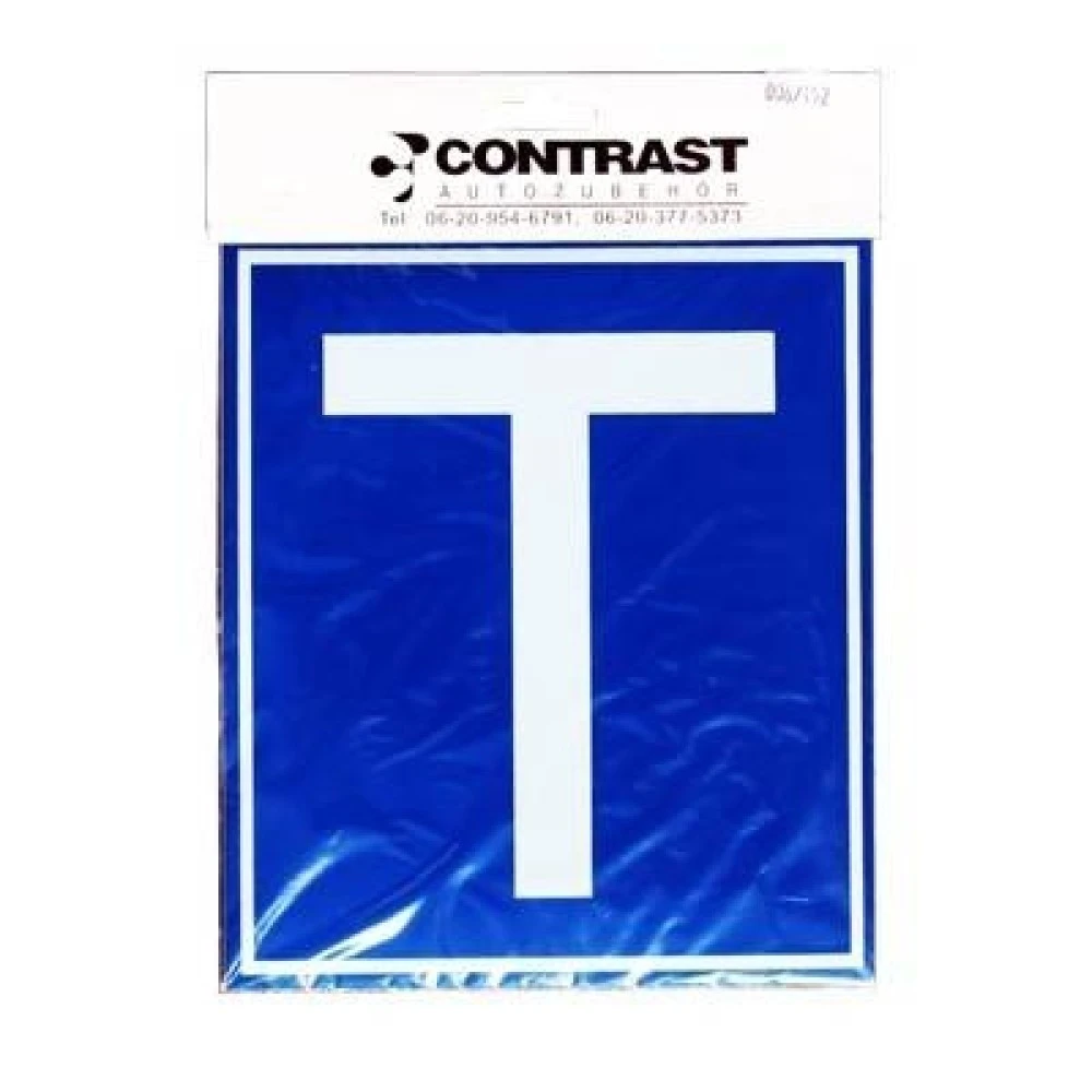 Mágneses T (Tanuló vezető) jelzés autóra