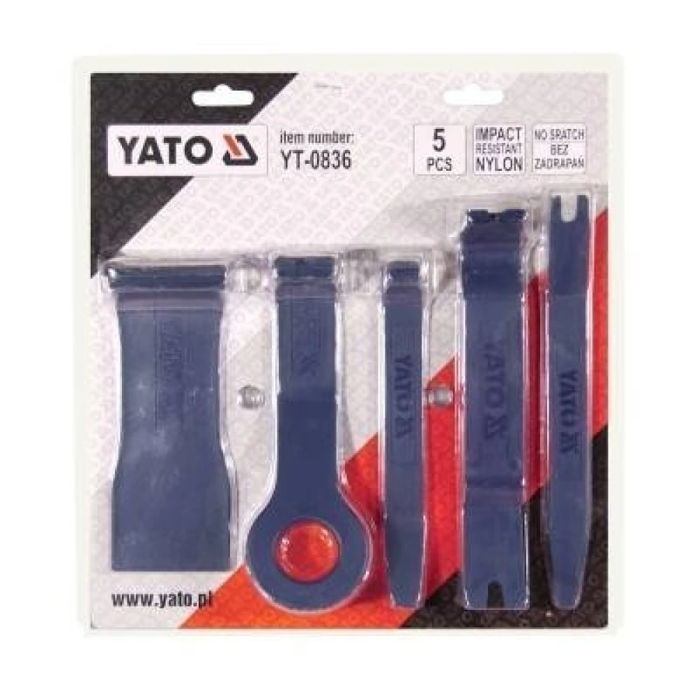 Kárpitleszedő és patent eltávolító készlet 5db-os YT-0836