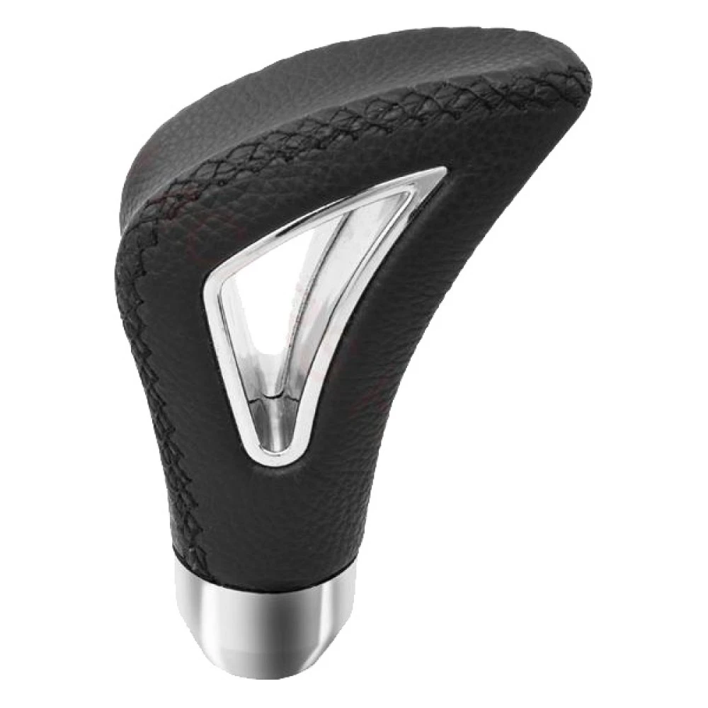 Sebességváltó gomb fekete varrott bőrből AM7793 / 91004