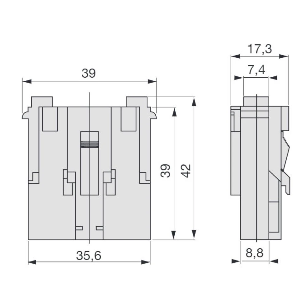 Biztosíték tartó MAXI késes összerakós (LEGO 300)