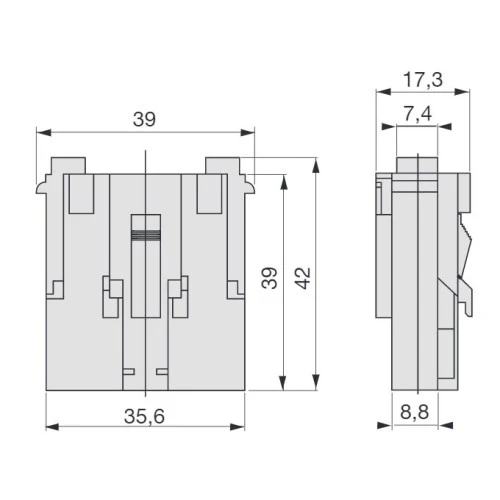 Biztosíték tartó MAXI késes összerakós (LEGO 300)