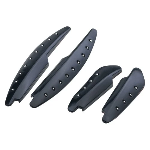 Ajtóélvédő 4db-os fekete-króm 18134