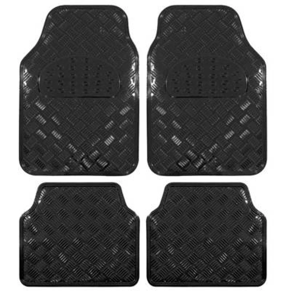 Aluszőnyeg 4db-os nagy fekete vastag