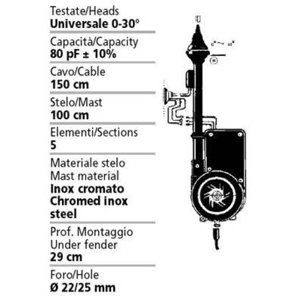 Antenna motoros automata Lampa 40281