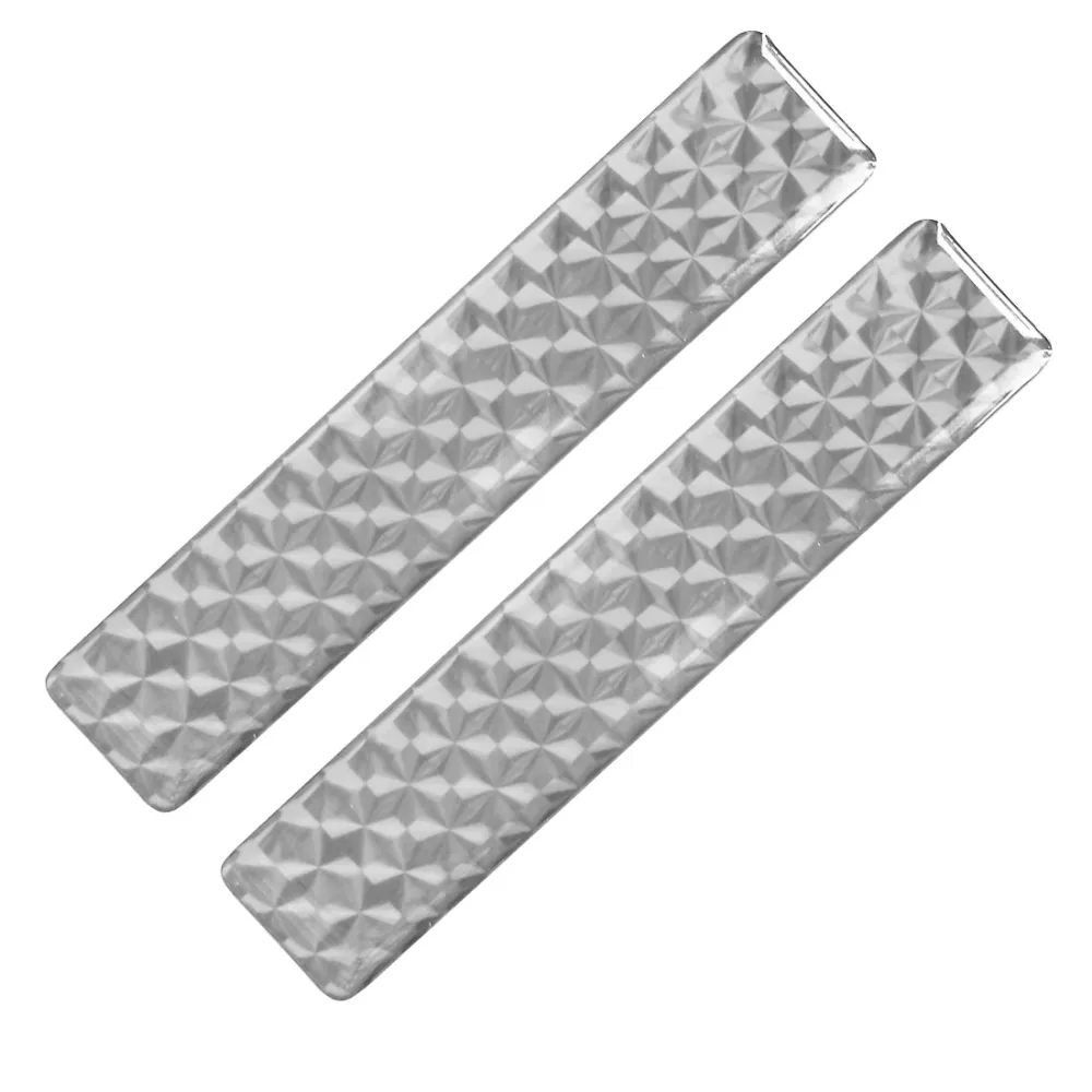 Fényvisszaverő matrica 2db-os 2x10cm műgyantás ezüst 723