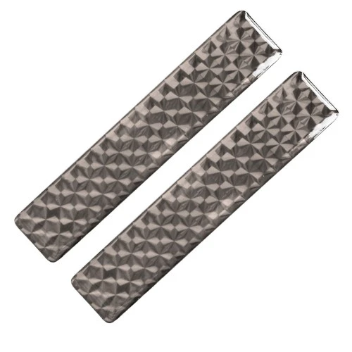 Fényvisszaverő matrica 2db-os 2x10cm műgyantás grafit-szürke 827