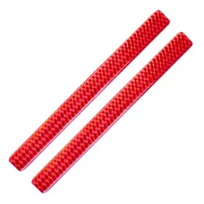 Fényvisszaverő matrica 2db-os 2x30cm műgyantás piros 598