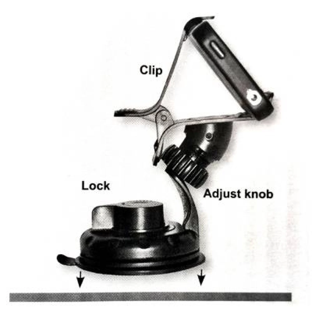 GPS és telefontartó autóba, csipeszes 30-100mm 01705/HOLD-04