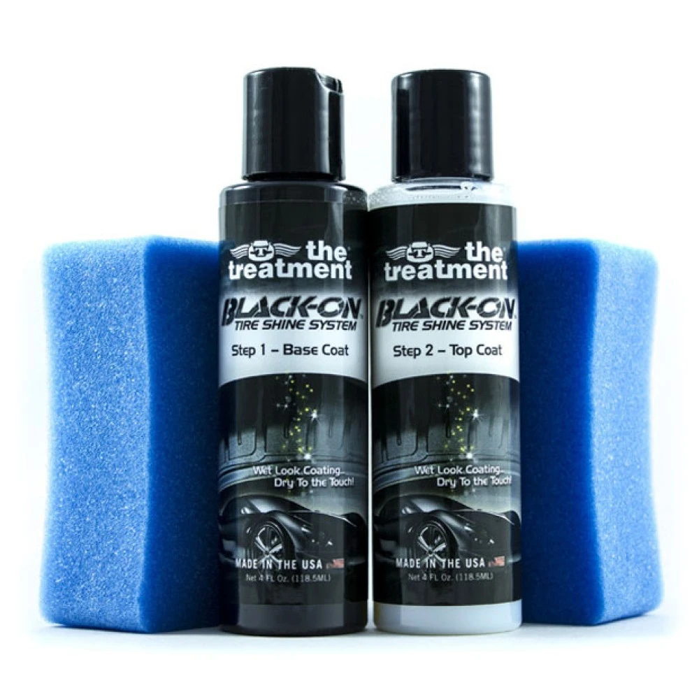 Gumiápoló Black-On Tire Shine System fekete gumibevonó készlet