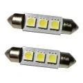 Izzó 12V/3W SMD LED 10x39mm szofita fehér 2db LA-512