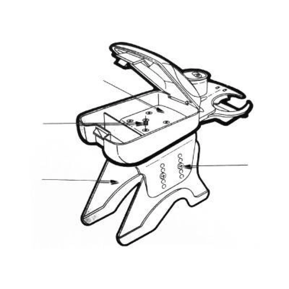 Könyöklő univerzális  fekete-króm, 15cm AM8860 / 48004BC