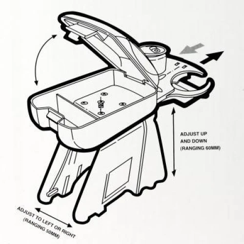 Könyöklő univerzális  karbon-fekete 15cm széles AM8846