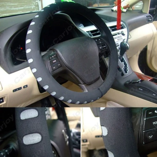 Kormányvédő 37-39cm gumis fekete-szürke 95200