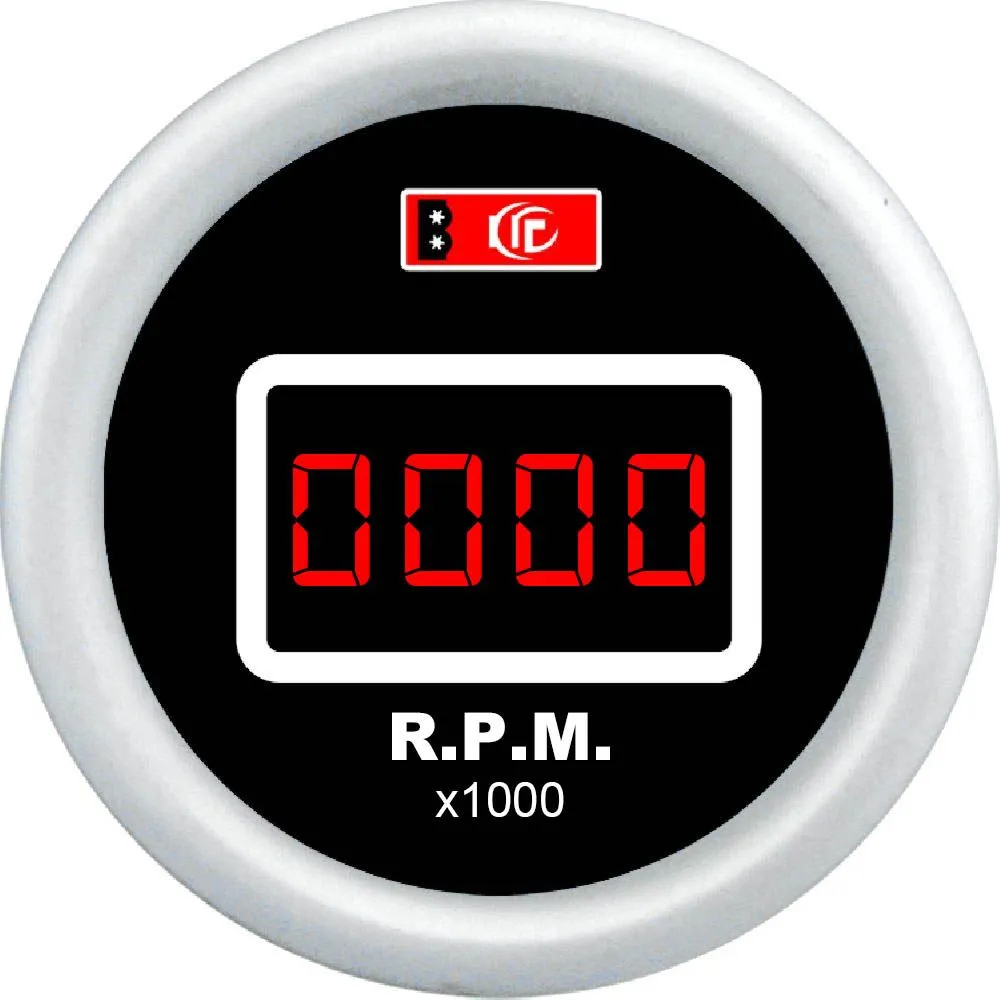 Műszer, digitális fordulatszám mérő, 52mm, DGT8805