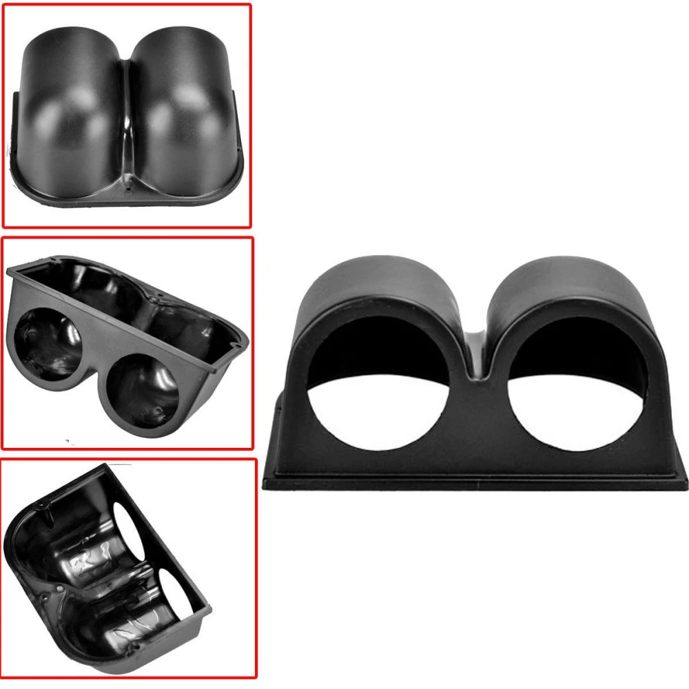 Műszertartó ház 52mm-es műszerhez 2-es fekete MGB2/CK L