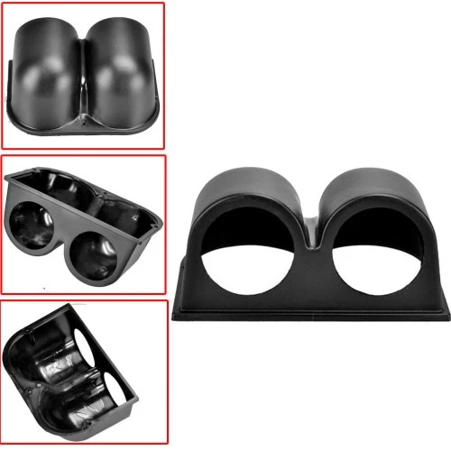 Műszertartó ház 52mm-es műszerhez 2-es fekete MGB2/CK L