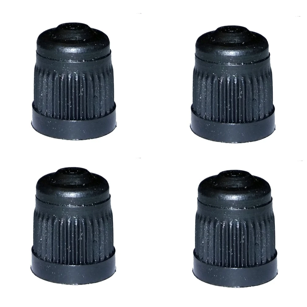 Szelepsapka műanyag, fekete 4db-os