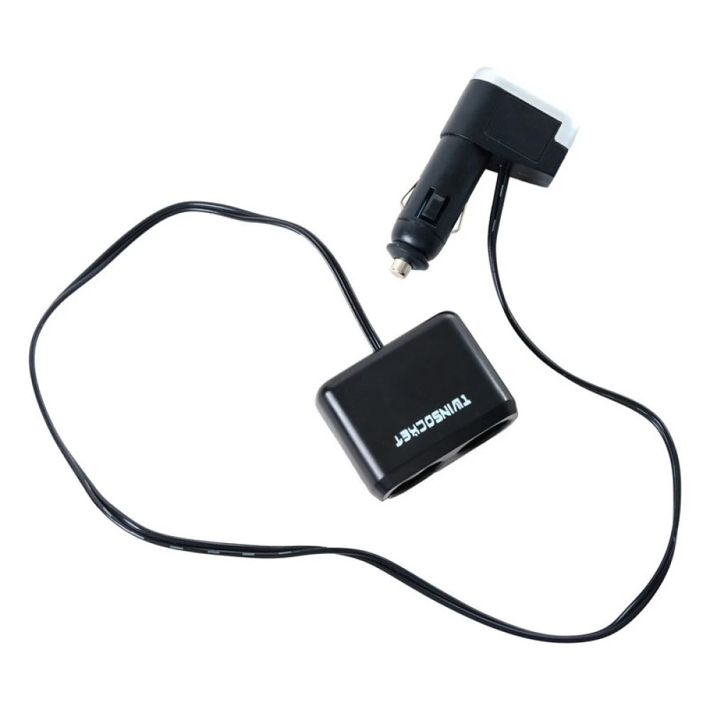 Szivargyújtó elosztó 2-es 12/24V + USB 94142