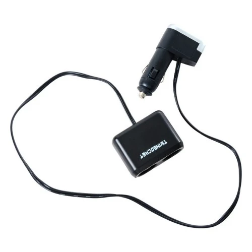 Szivargyújtó elosztó 2-es 12/24V + USB 94142