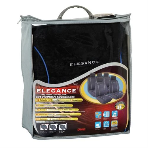 Üléshuzat garnitúra fekete-kék Premium Elegance 54847