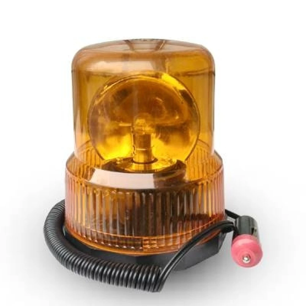 Villogófény narancssárga 12V mágneses, forgó AM7633