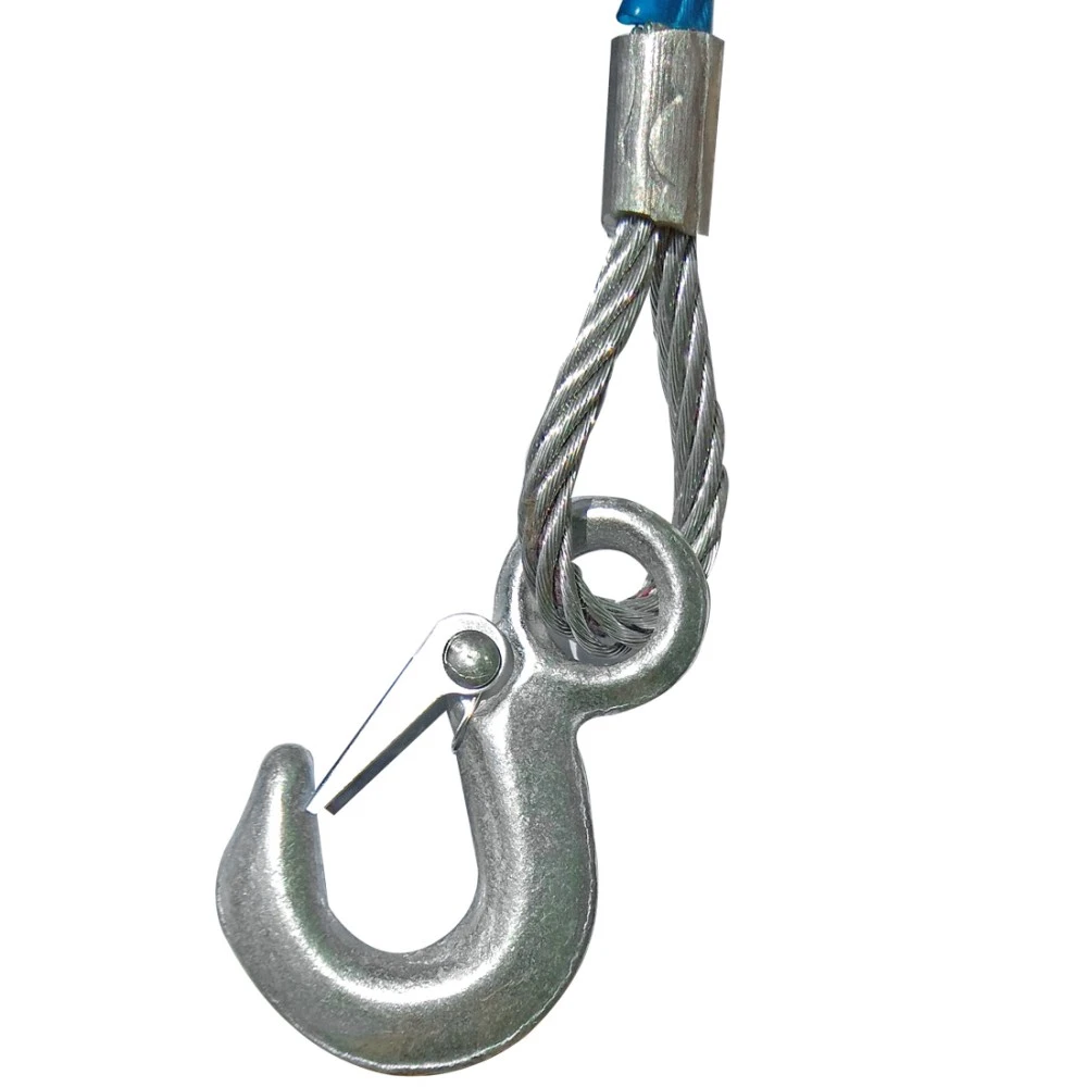 Vontatódrót 5 tonnás bevonattal és karabinerrel