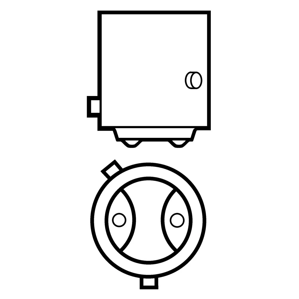 Izzó 12V 21/4W BAZ15d SCT Long Life 203430