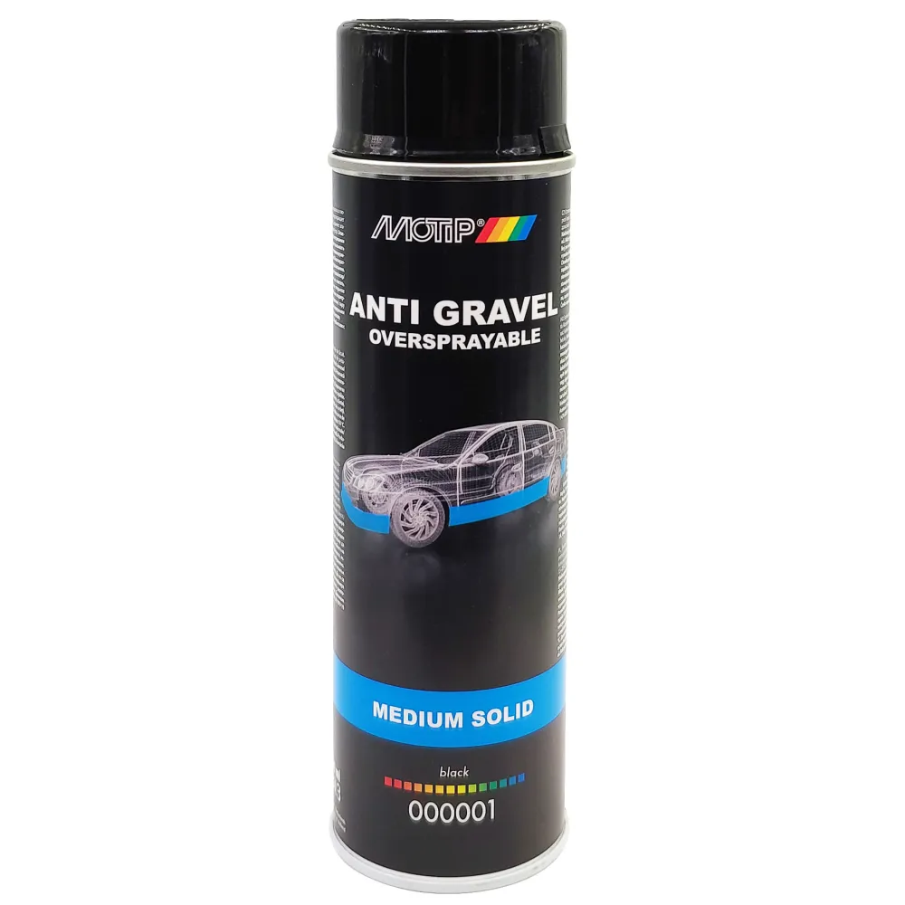 Alvázvédő, kavicsfelverődés ellen (rücsi) fekete spray 500ml Motip 000001