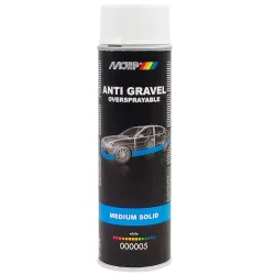 Alvázvédő spray kavicsfelverődés ellen fehér (festhető) 500 ml Motip Motip Anti Stone Chip spray 0005