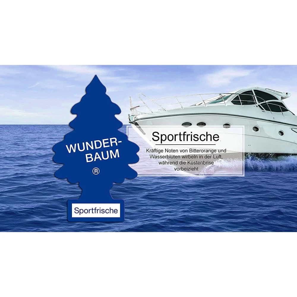 Illatosító Wunder-Baum Sportfrische (sportos friss) illatú