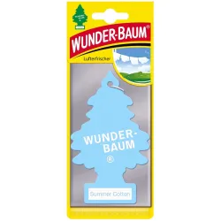 Illatosító Wunder-Baum Summer Cotton (frissen mosott ruha) illatú