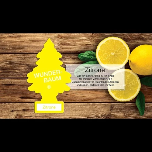 Illatosító Wunder-Baum Zitrone (citrom) illatú