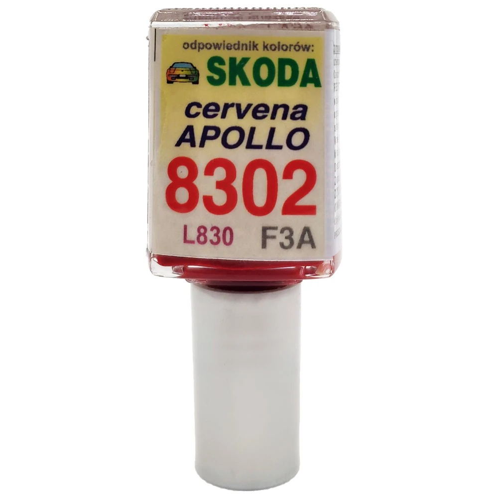 Javítófesték Skoda Apollo piros 8302 L830, F3A Arasystem 10ml