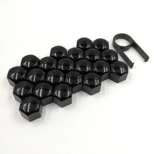 Kerékcsavar kupak szett 17mm 20+1db fekete