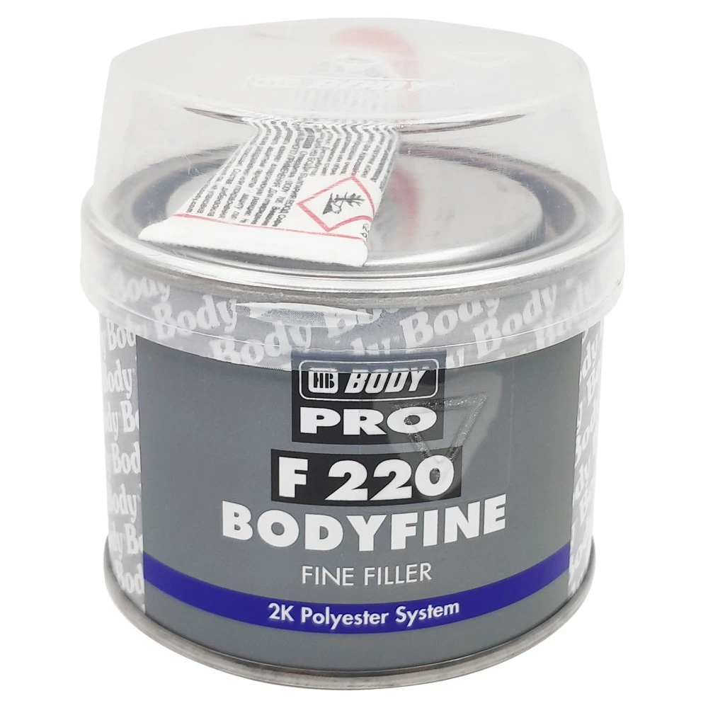 Kétkomponensű finom szemcseméretű poliészter javító kitt 250 gr. HB Body F 220 