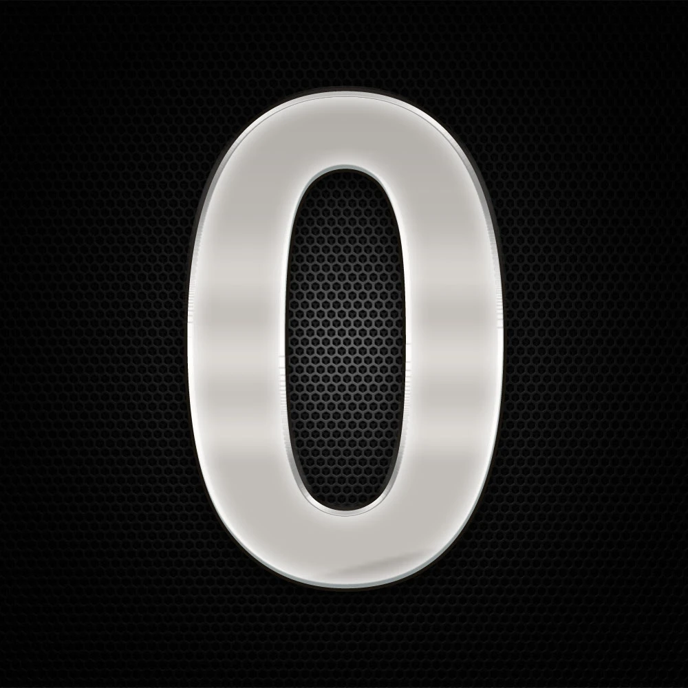 Öntapadó krómhatású műgyantás 0 szám 27 x 27 mm