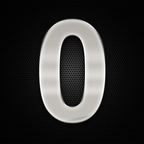 Öntapadó krómhatású műgyantás 0 szám 27 x 27 mm