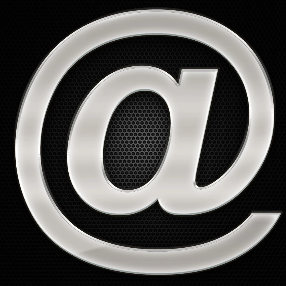 Öntapadó krómhatású műgyantás kukac írásjel 27 x 27 mm