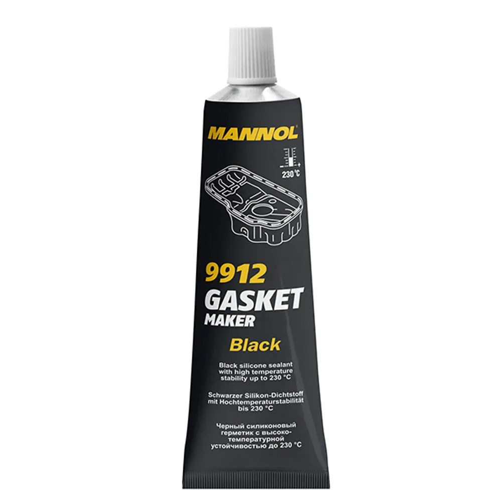 Szilikon tömítő paszta fekete színben (+230°C) Mannol 9912 Gasket Maker Black