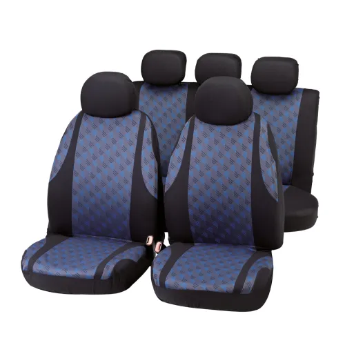 Üléshuzat univerzális  9db-os kék-fekete Jaquard 10024