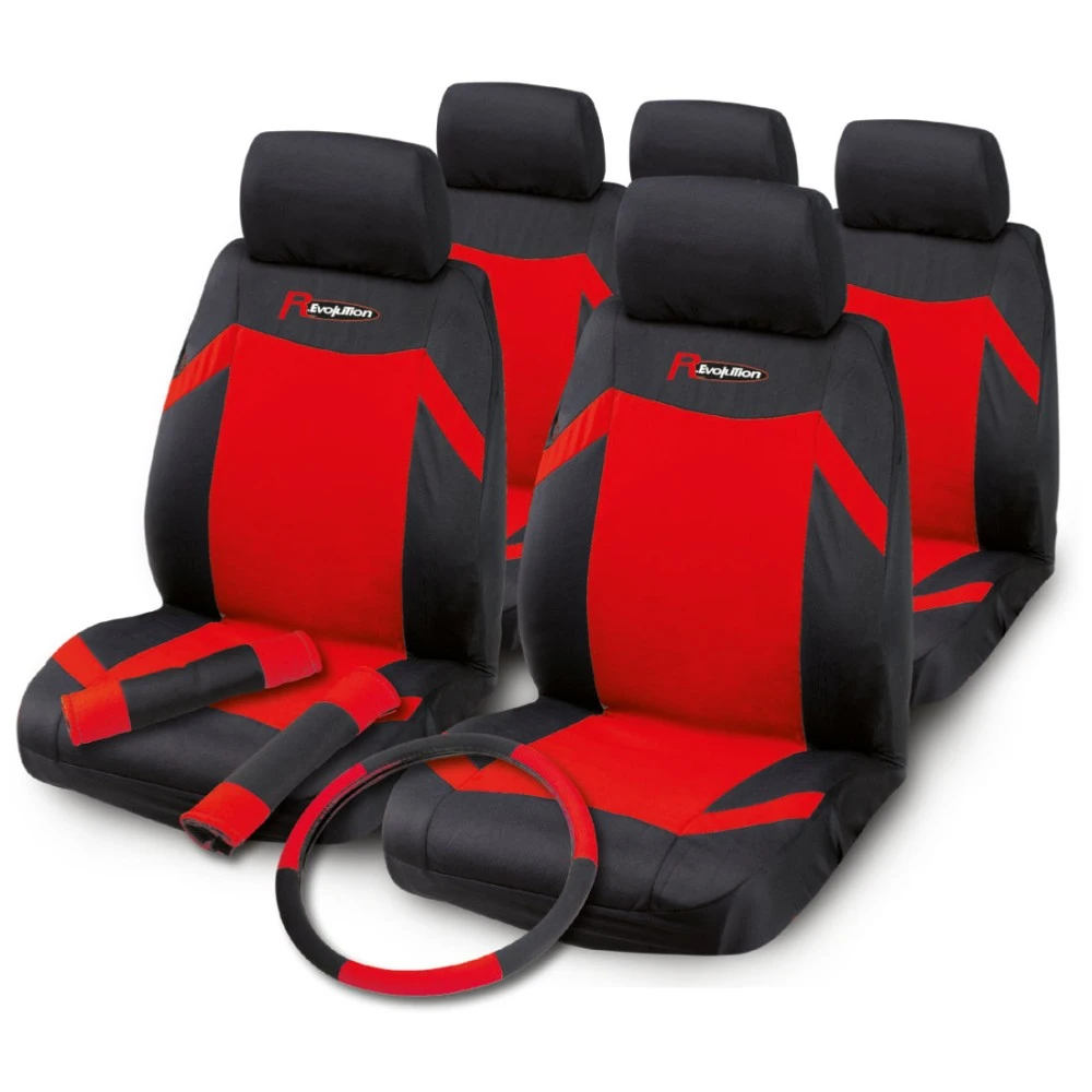 Üléshuzat univerzális  piros-fekete ajándékkal Indy 17003