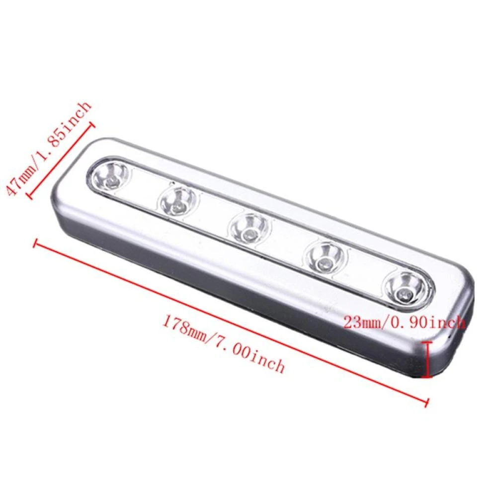 Univerzális, érintőkapcsolós 5 LED-es beltéri lámpa (elemes) 96603