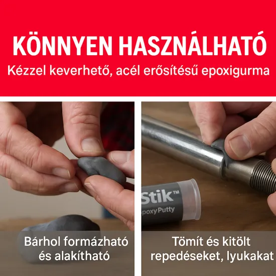 Üzemanyagtartály és hűtőjavító vaskemény prémium javító gyurma 57g J-B Weld 8267 Üzemanyagtartály és hűtőjavító vaskemény prémium javító gyurma 57g J-B Weld 8267